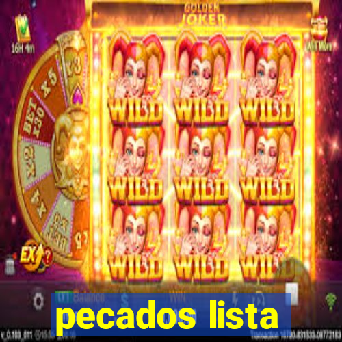 pecados lista